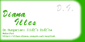 diana illes business card